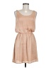 Michael Stars 100% Polyester Solid Tan Casual Dress Size Med (1) - photo 1