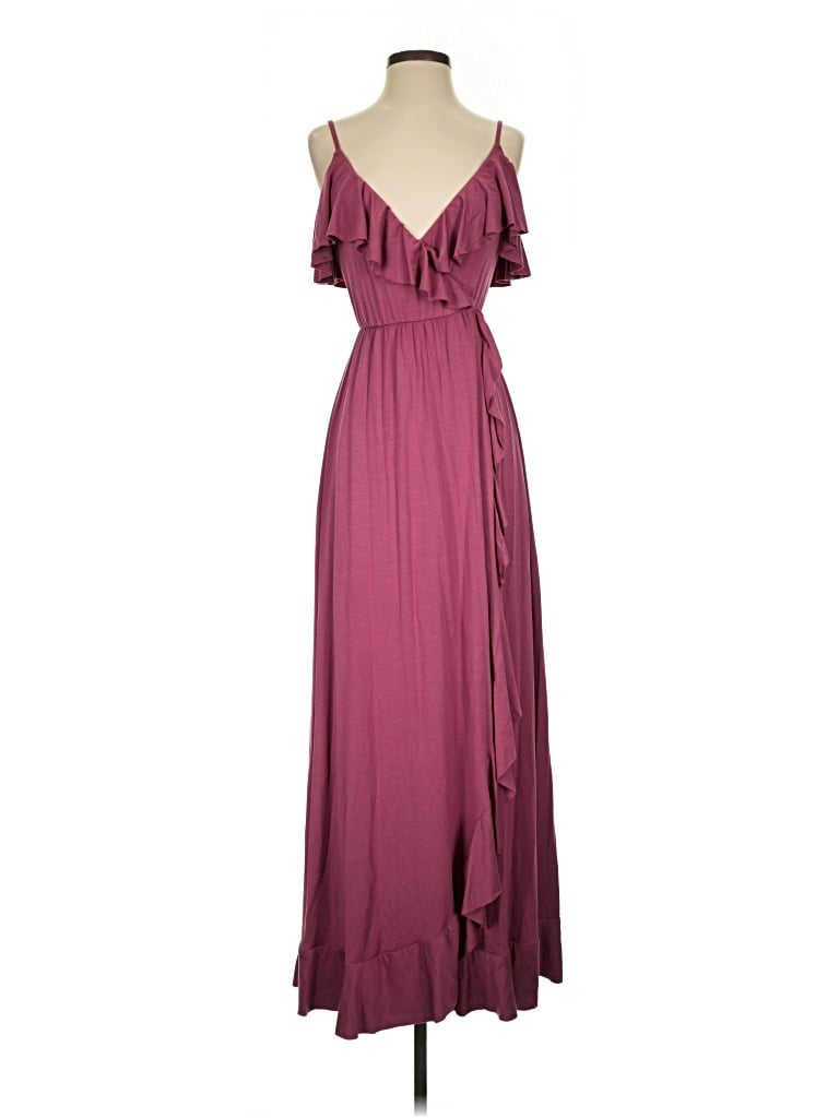 Pre-owned Rachel Parcell Cocktail Dress In Burgundy