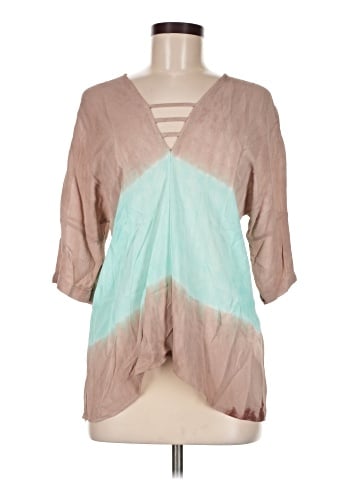 Language 3/4 Sleeve Blouse (view 1)