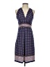 Max Studio Print Blue Casual Dress Size S - photo 1