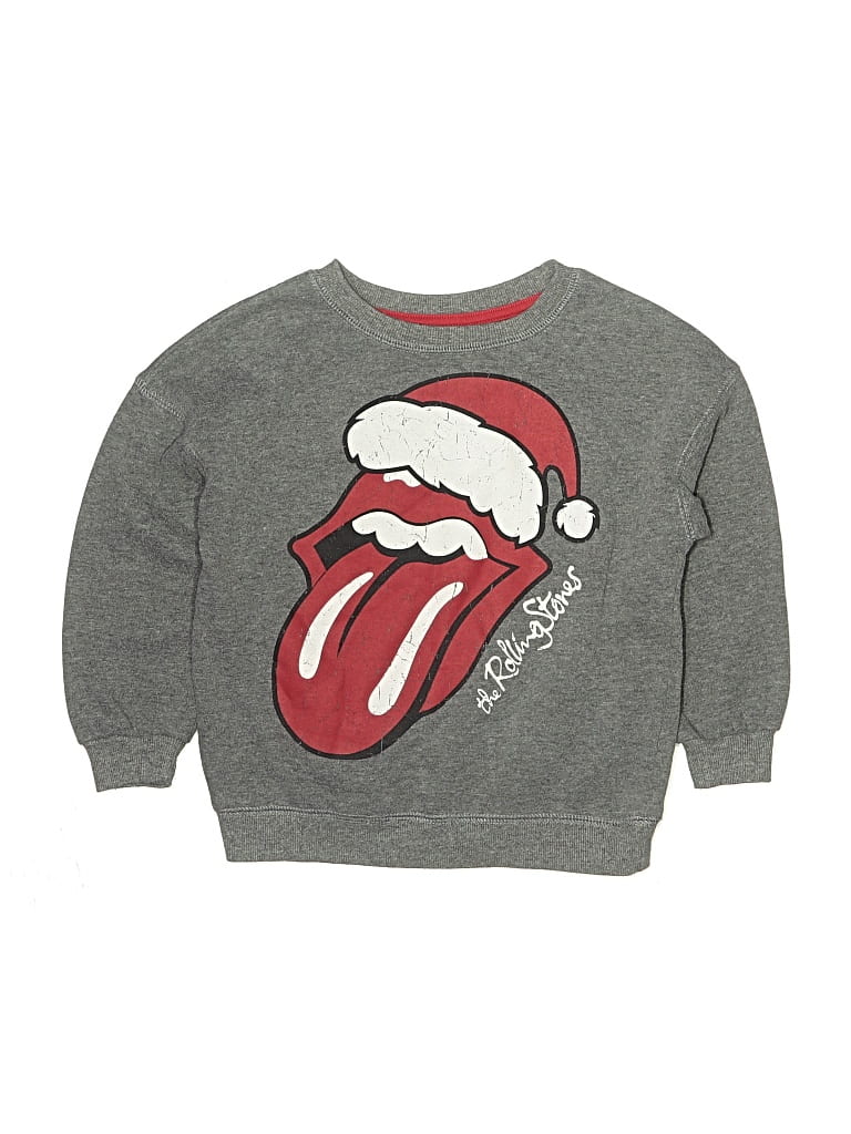 Click to view more detailed imagery on our partner's website Pre-owned The Rolling Stones Kids' Pullover Sweater In Gray