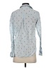Old Navy 100% Cotton Hearts Blue Long Sleeve Button-Down Shirt Size S - photo 2
