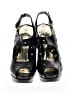 Stuart Weitzman 100% Leather Stars Black Sandals Size 8 1/2 - photo 2