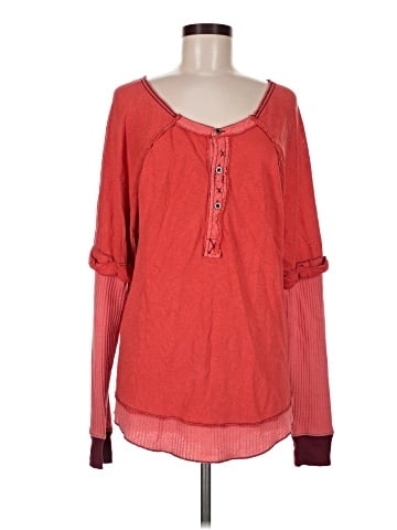 Free People Long Sleeve Henley (view 1)