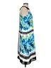 CeCe 100% Polyester Print Blue Casual Dress Size 0 - photo 4