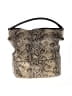 FURLA 100% Leather Animal Print Gray Ivory Leather Shoulder Bag One size - photo 1