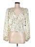 ASTR The Label 100% Polyester Ivory Long Sleeve Blouse Size M - photo 1