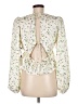 ASTR The Label 100% Polyester Ivory Long Sleeve Blouse Size M - photo 2