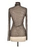 Ganni Houndstooth Silver Long Sleeve Top Size EU 38 / US 8 - photo 2