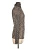 Ganni Houndstooth Silver Long Sleeve Top Size EU 38 / US 8 - photo 4