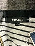 PREMISE Stripes Ivory Short Sleeve Turtleneck Size XS - photo 7