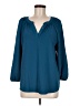 Fortune + Ivy 100% Polyester Teal 3/4 Sleeve Blouse Size M - photo 1