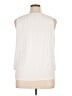 AB Studio 100% Polyester White Sleeveless Blouse Size XL - photo 2