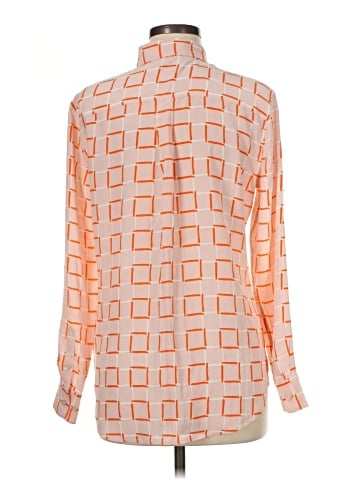Equipment Long Sleeve Silk Top (view 2)