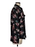 Ann Taylor LOFT 100% Polyester Floral Black Long Sleeve Blouse Size M - photo 4