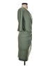Twinset Solid Green Cocktail Dress Size XS - photo 4