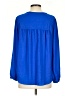 Rebecca Taylor 100% Polyester Blue Long Sleeve Blouse Size 4 - photo 2