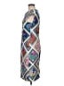 Tahari Graphic Floral Blue Cocktail Dress Size 8 - photo 5