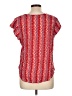 Anne Carson 100% Rayon Red Short Sleeve Blouse Size L - photo 2