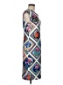 Tahari Graphic Floral Blue Cocktail Dress Size 8 - photo 4