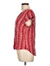 Anne Carson 100% Rayon Red Short Sleeve Blouse Size L - photo 5