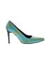 Amelia Toro 100% Leather Paisley Teal Blue Heels Size EU 41 - photo 1