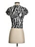 One Step Up Animal Print Silver Short Sleeve T-Shirt Size S - photo 2