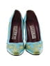 Amelia Toro 100% Leather Paisley Teal Blue Heels Size EU 41 - photo 2