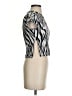 One Step Up Animal Print Silver Short Sleeve T-Shirt Size S - photo 4