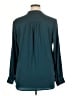 Renuar 100% Polyester Teal Long Sleeve Blouse Size XL - photo 2