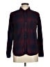 Rails 100% Rayon Plaid Burgundy Long Sleeve Button-Down Shirt Size M - photo 1