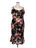 Siena Floral Black Cocktail Dress Size 2X - photo 1