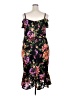 Siena Floral Black Cocktail Dress Size 2X - photo 2