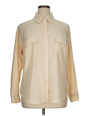 Kate Hill Long Sleeve Button-Down Shirt (view 1)