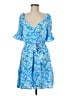 Influence 100% Polyester Blue Casual Dress Size 8 - photo 1