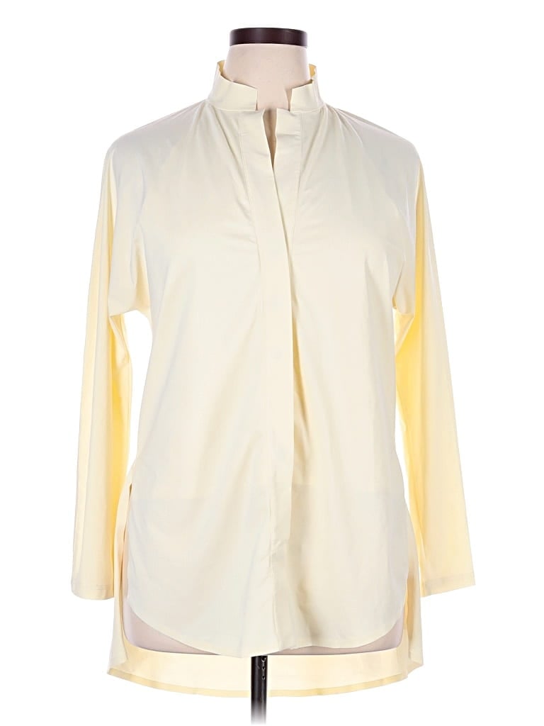 Pre-owned Aday 3/4 Sleeve Blouse In Ivory