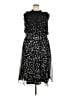 DKNY 100% Polyester Stars Black Cocktail Dress Size 18 - photo 1