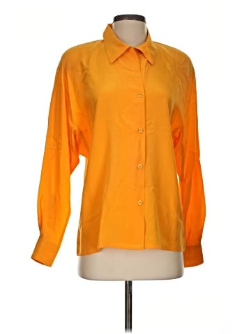 Linda Allard Ellen Tracy Long Sleeve Silk Top (view 1)