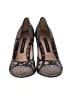 Beverly Feldman Paisley Black Heels Size 8 1/2 - photo 2