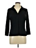 George 100% Polyester Black 3/4 Sleeve Blouse Size L - photo 1