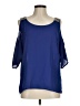 TCEC 100% Polyester Blue 3/4 Sleeve Blouse Size M - photo 1