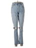 AGOLDE 100% Cotton Hearts Blue Jeans Size 26 waist - photo 1