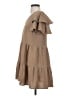 Timing 100% Polyester Solid Tan Casual Dress Size S - photo 5