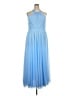 DB Studio 100% Polyester Blue Cocktail Dress Size 18 - photo 1