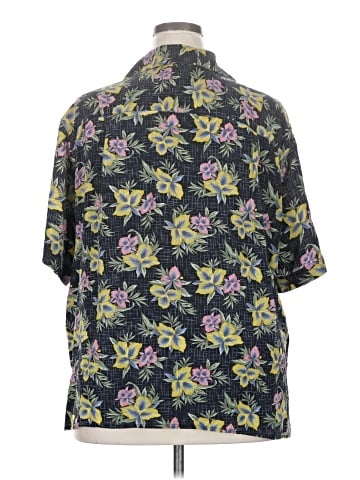 Evan Picone Short Sleeve Silk Top (view 2)
