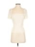 Theory 100% Polyester Ivory Short Sleeve Top Size S - photo 1