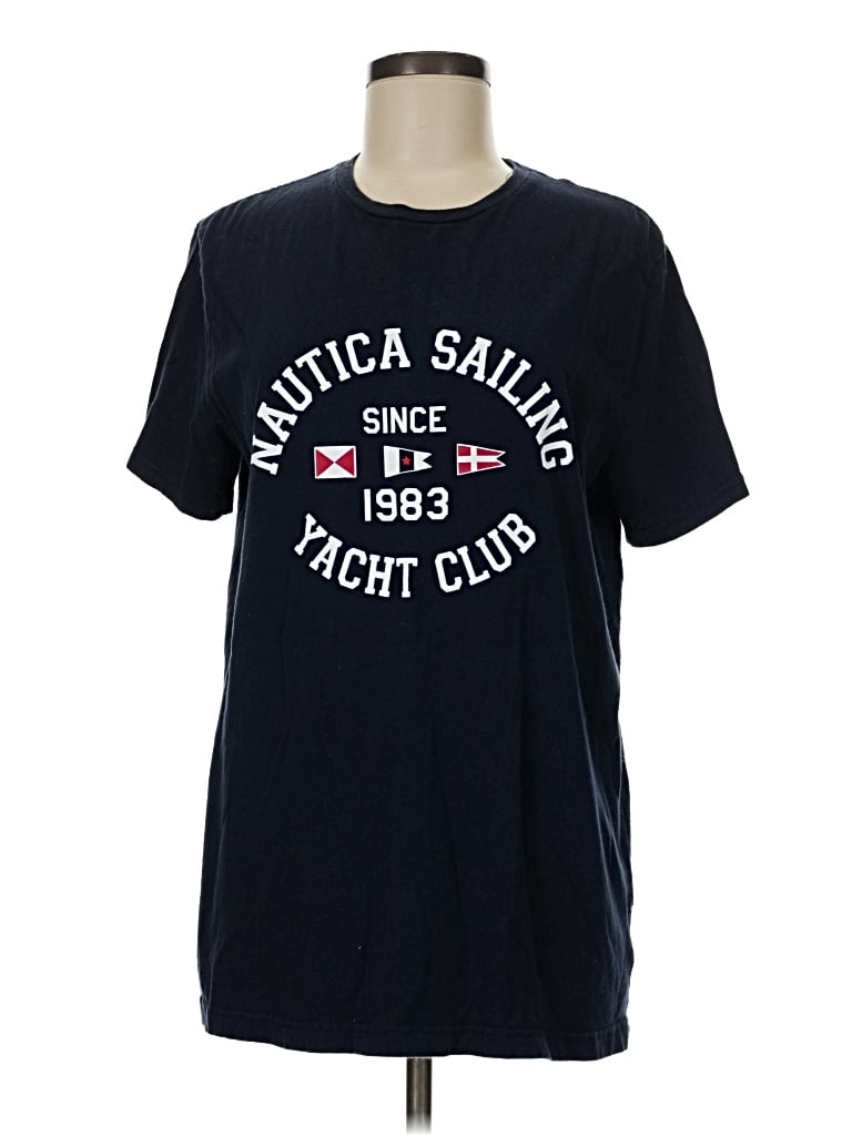Pre-owned Nautica Short Sleeve T-shirt In Blue