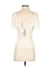 Theory 100% Polyester Ivory Short Sleeve Top Size S - photo 2