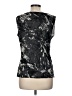 Classiques Entier Tie-dye Graphic Bow Print Black Sleeveless Silk Top Size M - photo 2