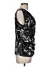Classiques Entier Tie-dye Graphic Bow Print Black Sleeveless Silk Top Size M - photo 4